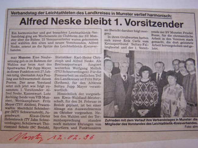 Leichtathletik im Jahr 1996